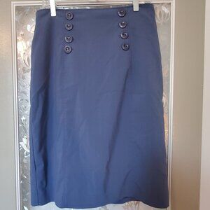 Chadwicks High Waisted Skirt in Blue - Size 12